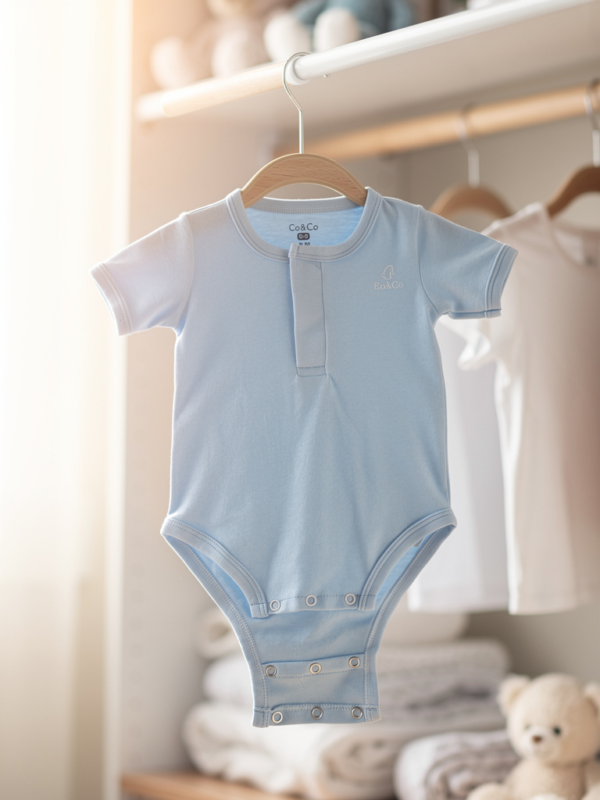 IMG_3577 Body magnetico manga corta liso celeste