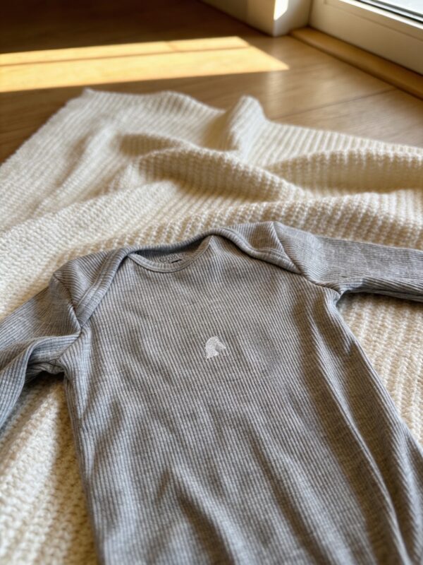 Body americano manga larga gris
